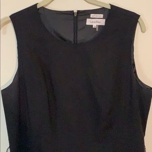 Black Calvin Klein dress.